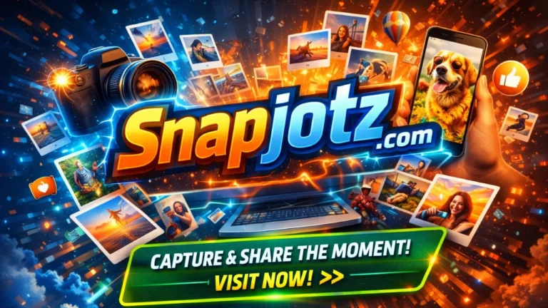 Snapjotz com platform banner for quick notes content creation and digital tools with modern interface